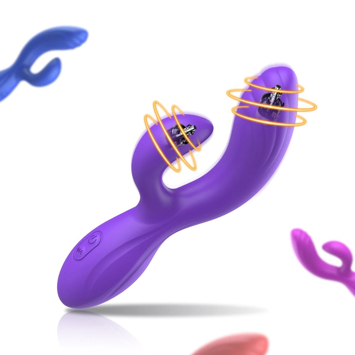 2-in-1 Powerful Rabbit Dildo Sex Machine G-Spot Orgasm Masturbation Anal Plug Butt Plug Vibrator For Women Sex Toys For Adult 18