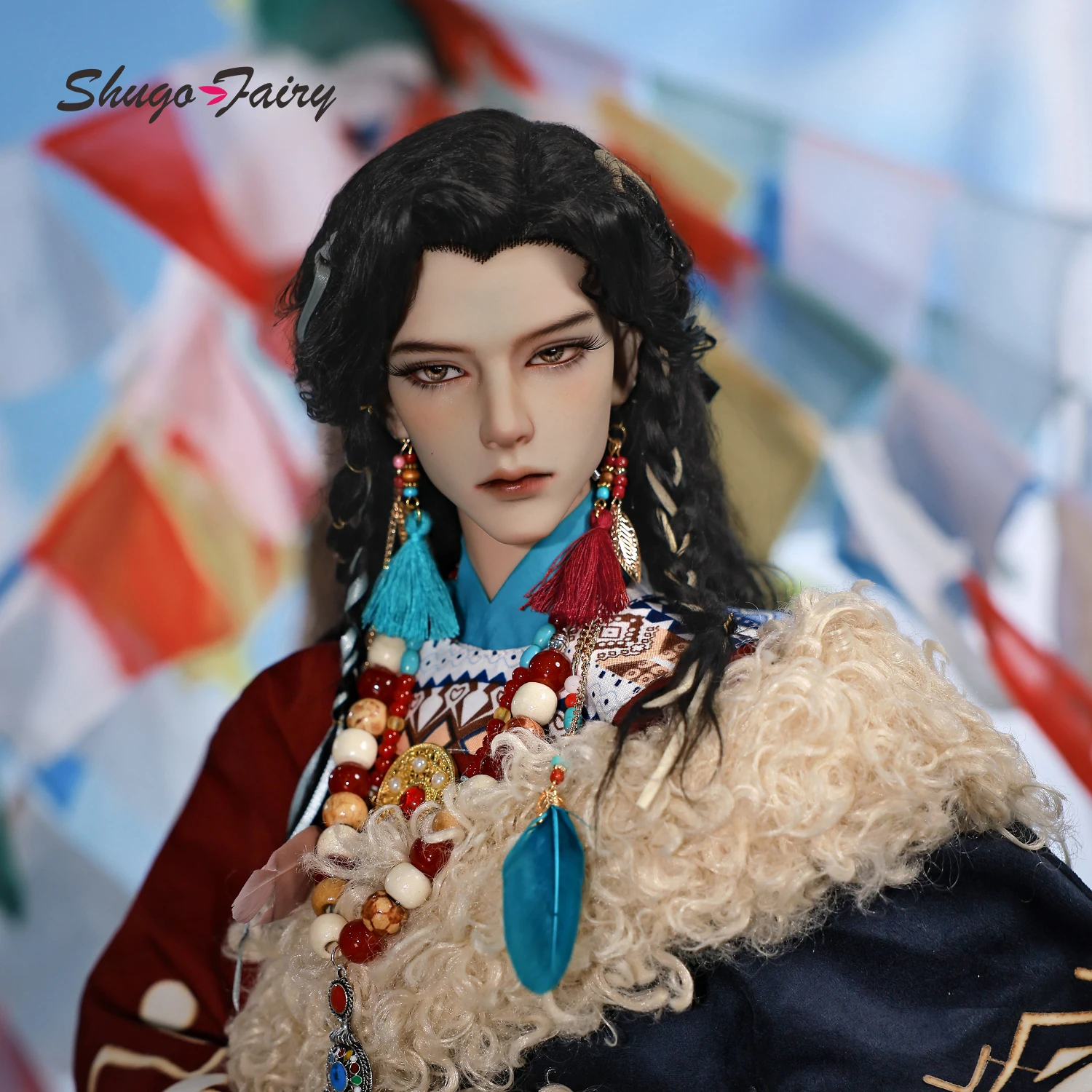 Shugafairy  Carson Bjd Doll 1/3 Tibetan Men From The Grassland Art Figure Dolls For Boy 1/3 Bjd Clothes Action Figure