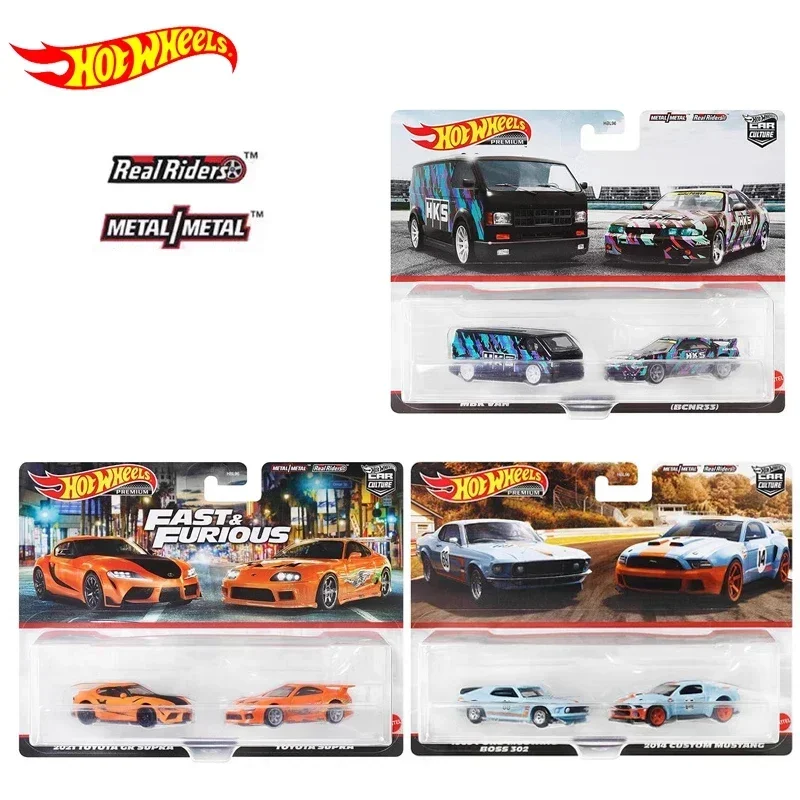 Оригинальные игрушки Hot Wheels Premium Car Culture для мальчиков, коллекция 1/64 литых под давлением автомобилей Ford Mustang Nissan Skyline Toyota