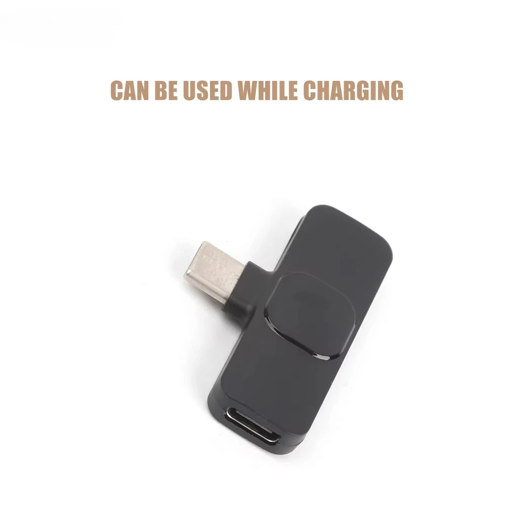 K9 microfone duplo sem fio tipo C adaptador IOS para iphone Android celular mini microfone de lapela para transmissão ao vivo