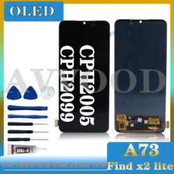 OLED Screen For Oppo Find X2 Lite LCD CPH2005 Display Screen Touch Panel Digitizer Assembly For OPPO A73 K7 LCD CPH2099 Display