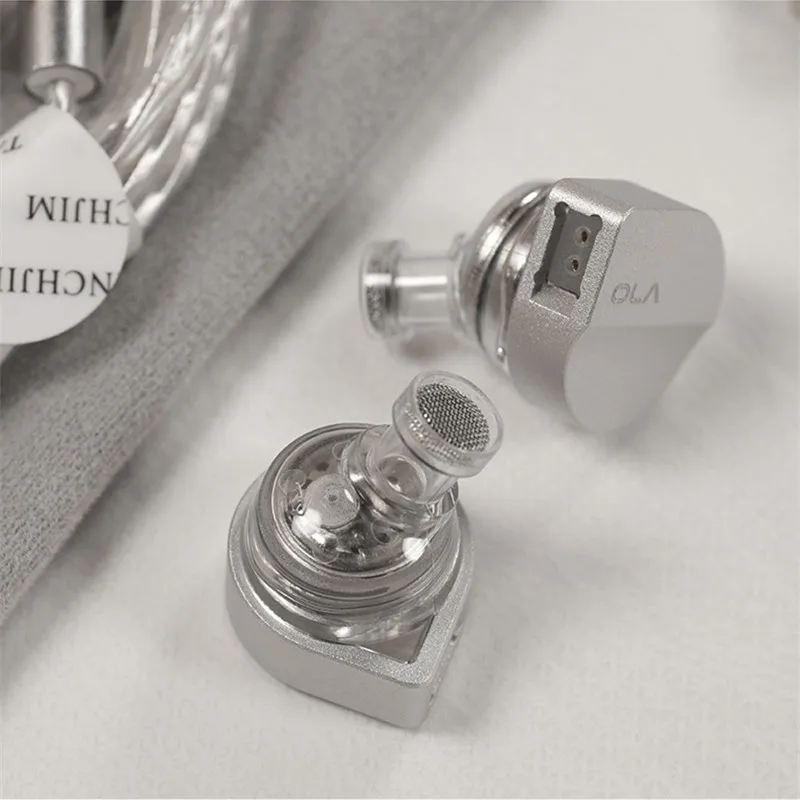 TANCHJIM OLA ديناميكية سائق سماعة HiFi سماعات موسيقى سماعة مع 2Pin 0.78 مللي متر كابل قابل للفصل ميكروفون