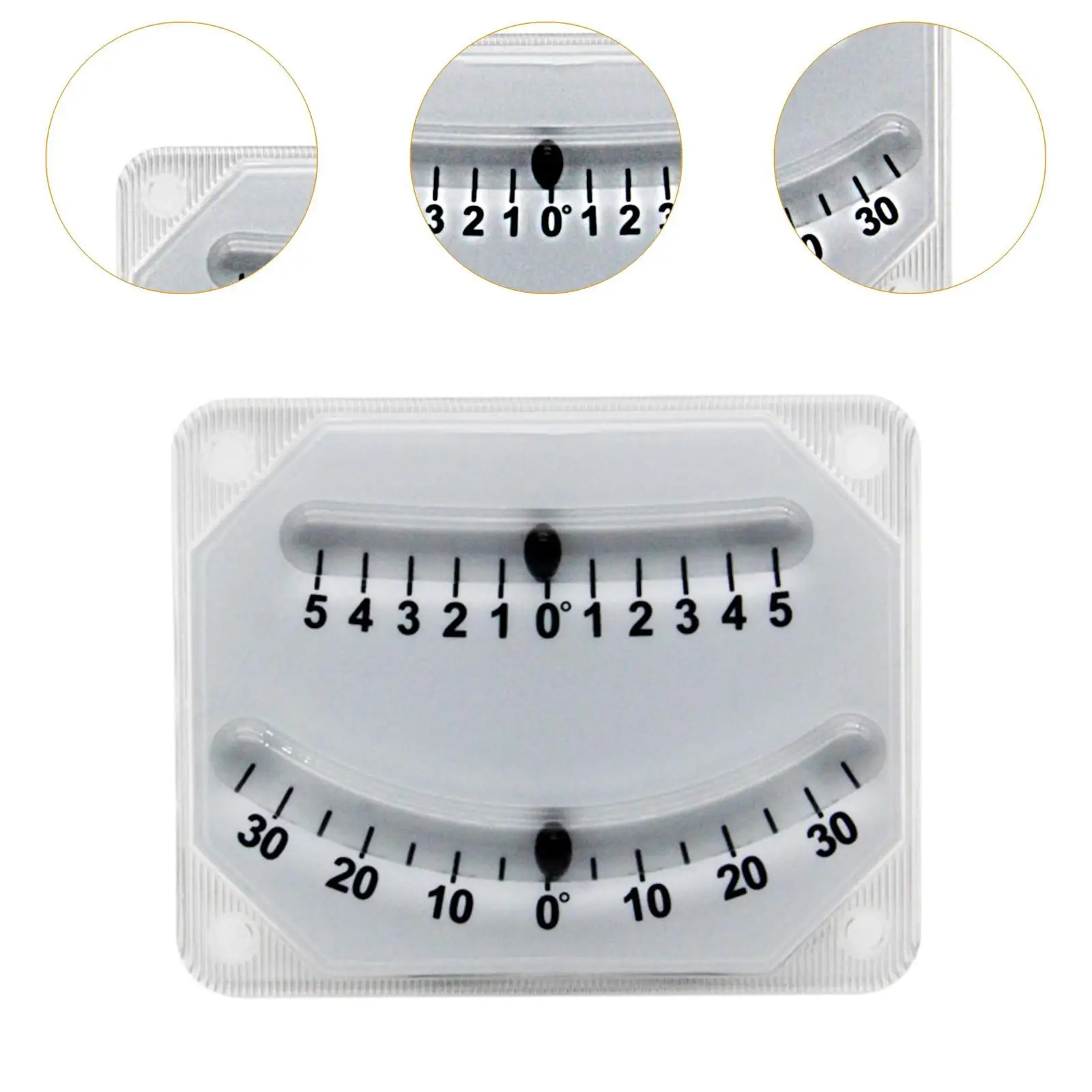 Boat Clinometer Level Indicator Built in Steel Ball Accessory Car Angle Slope Meter Inclinometer Level Tilt Gauge for