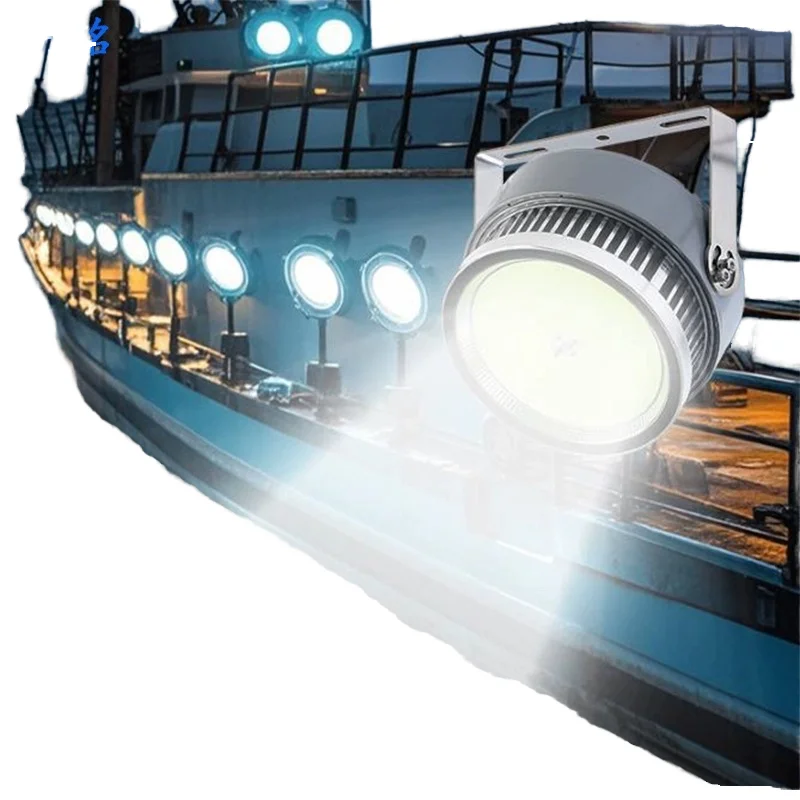 1000W 220V IP65 Waterproof Aluminum Alloy LED RGB Fish Attracting 100m Lighting Distance Fishing Light