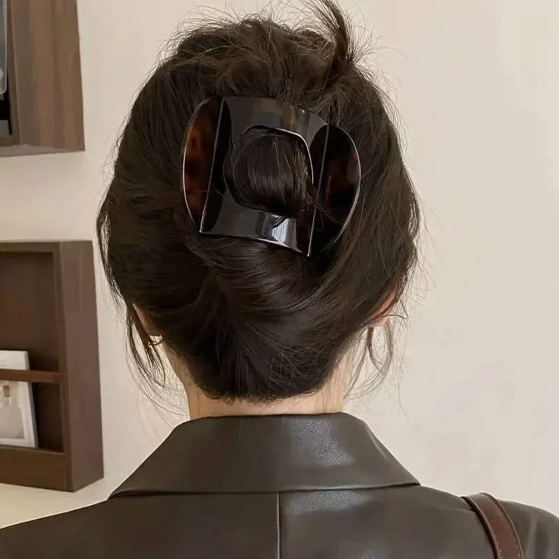 9.5cm Large Small Sizes Pc Hair Clips for Women Non-slip Hair Accessories Vintage Arc Shaped Duck Claw Hairpins Girl Barrettes