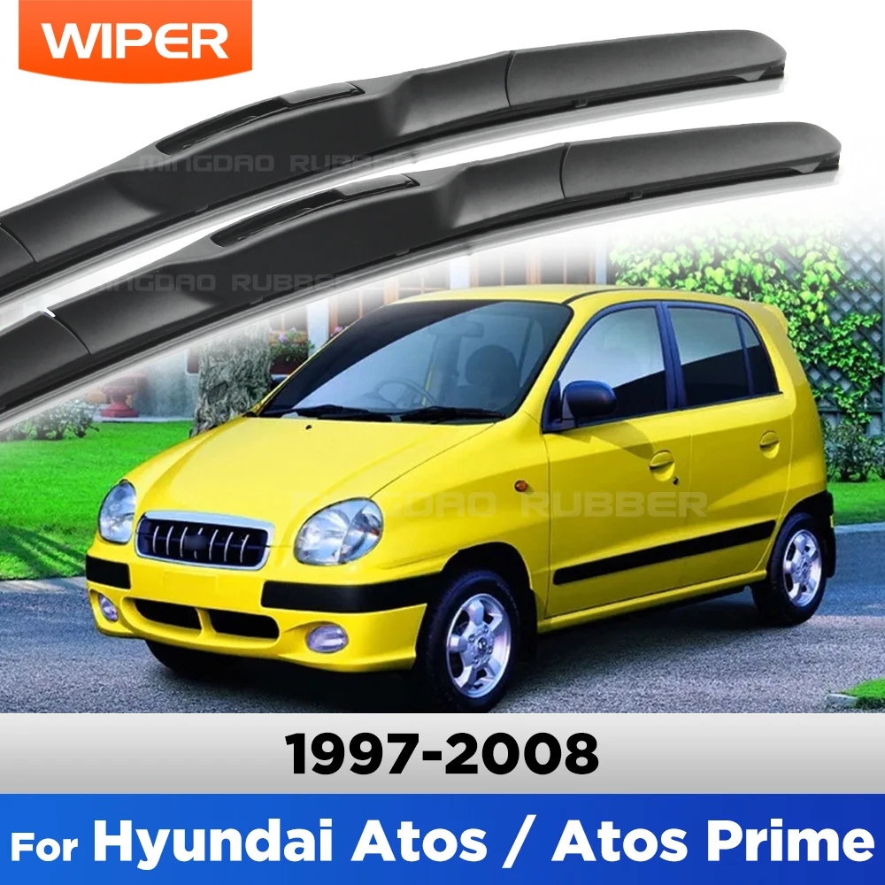 CREATROAD limpiaparabrisas para Hyundai Atos / Atos Prime 1997-2008 1998 1999 2000 2001 cepillo de ventana de parabrisas 20 "+ 16"