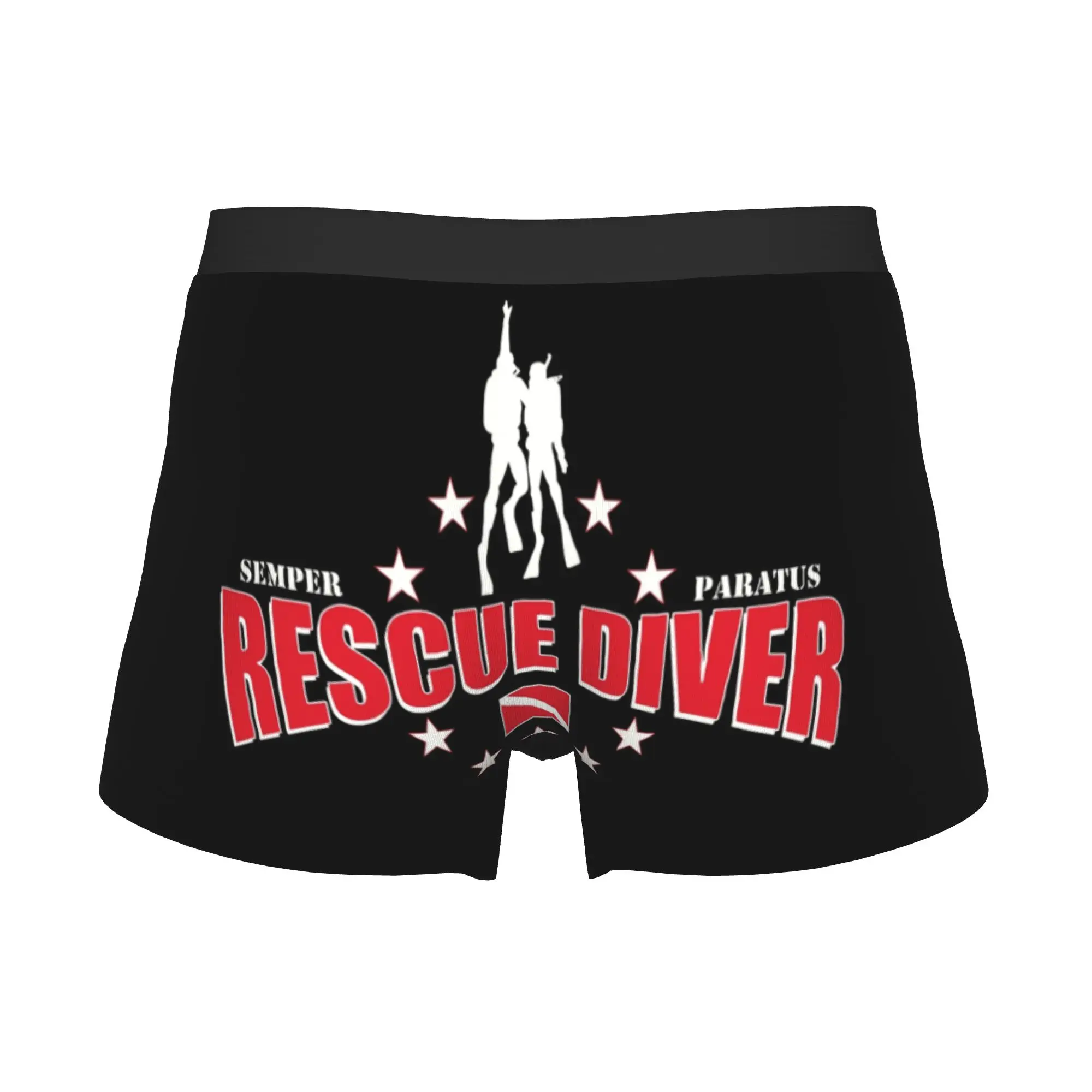 Rescue Diver Scuba Diving Boxers Shorts Men Dive Briefs Underwear Funny Underpants