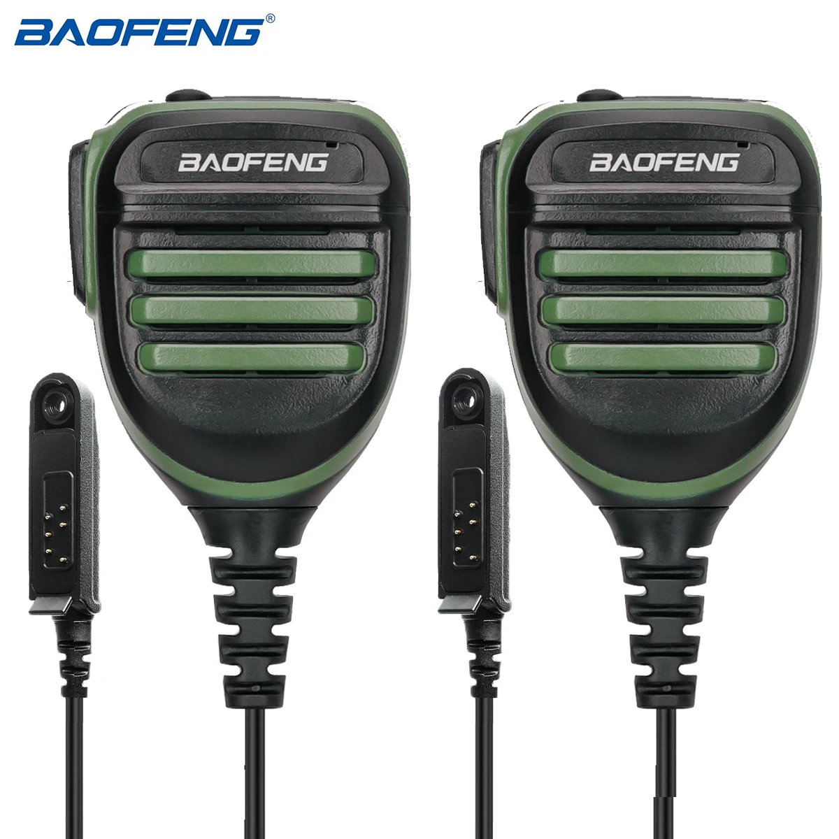 

2PCS Baofeng Waterproof Speaker Mic Microphone For Walkie Talkie UV-9R Plus/Pro BF-9700 BF-XR Two Way Radio