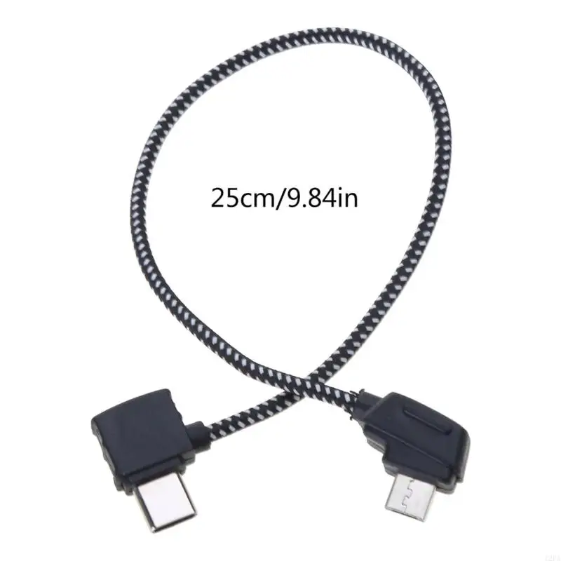 Y5H 20.7cm Length Connector Data Cable for Mavic 2 AIR Aerial Data Wire Micro USB to Type C Data Cable