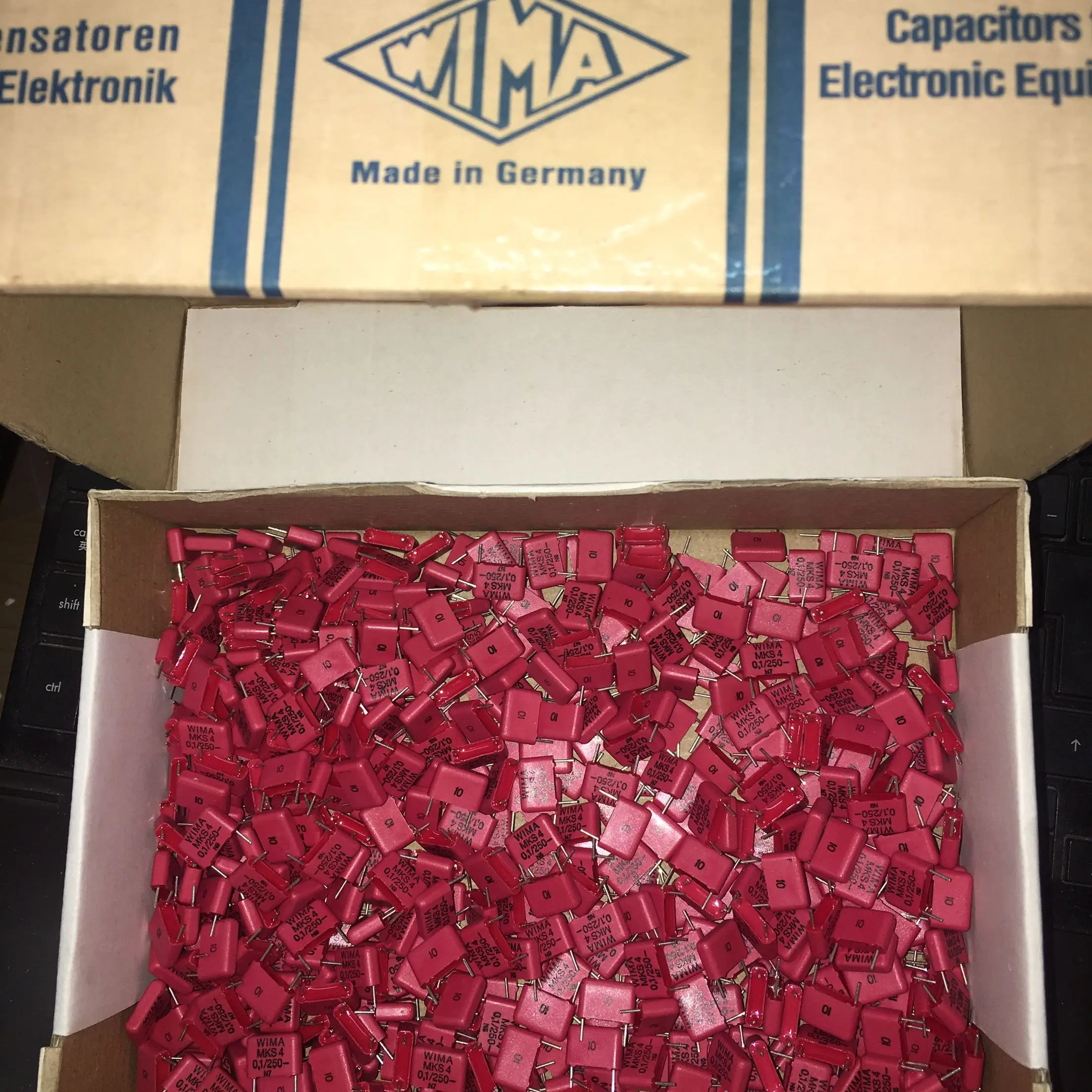 20pcs/lot German original WIMA Metallized Polyester (PET) MKS4 Series Audio fever stepless coupling capacitor free shipping 1