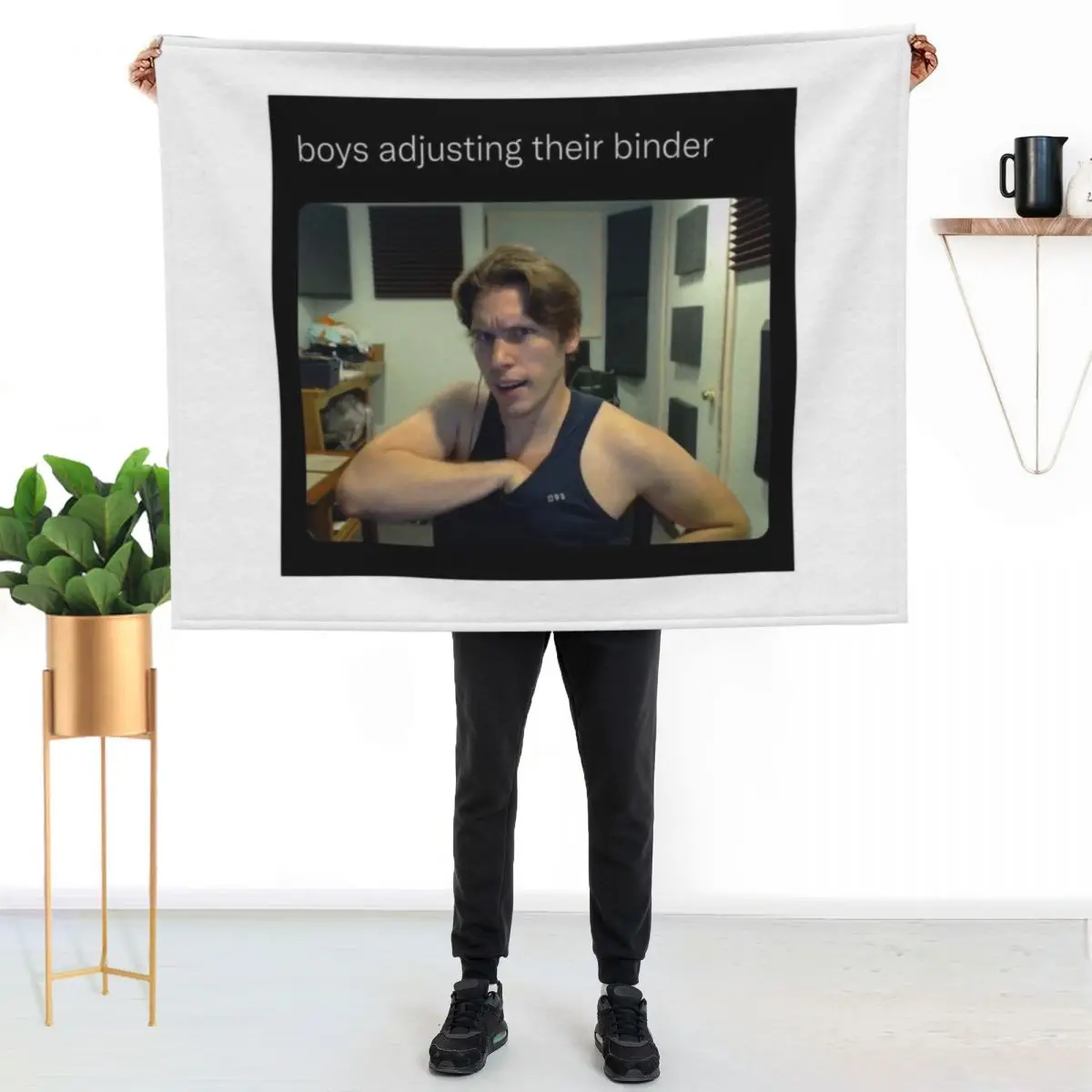 

transgender jerma Throw Blanket Elegant Warm Throw Blanket for Hotel Home