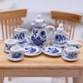 15pcs Blue Tea