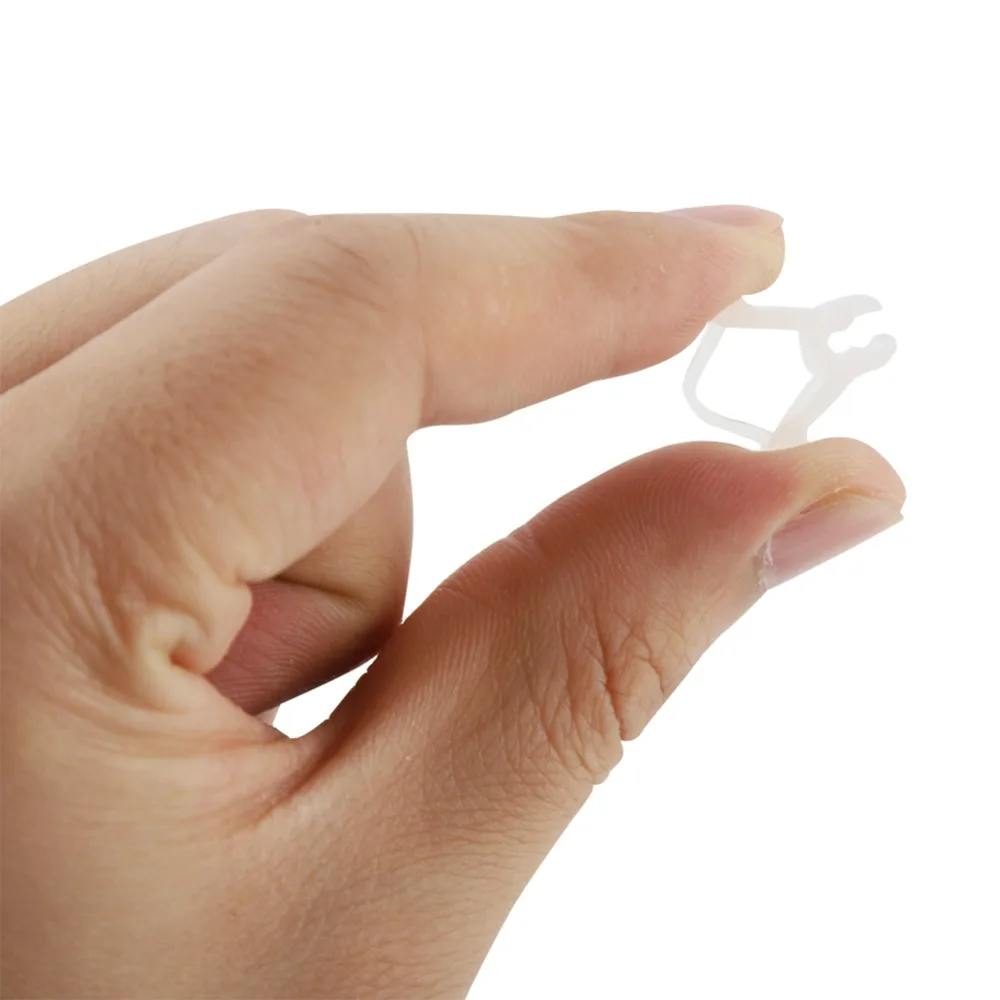 100PCS Transparent Plant Grafting Clips PE Mini Size Grafting Clamps 2.0-4.5mm Seedlings Clear Material Seedling Grafting Clips