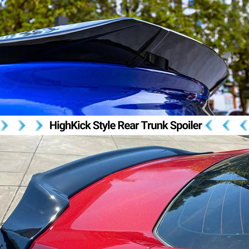 FOR HONDA ACCORD JDM STYLE HIGH KICK GLOSSY BLACK DUCKBILL TRUNK SPOILER 2018-2022