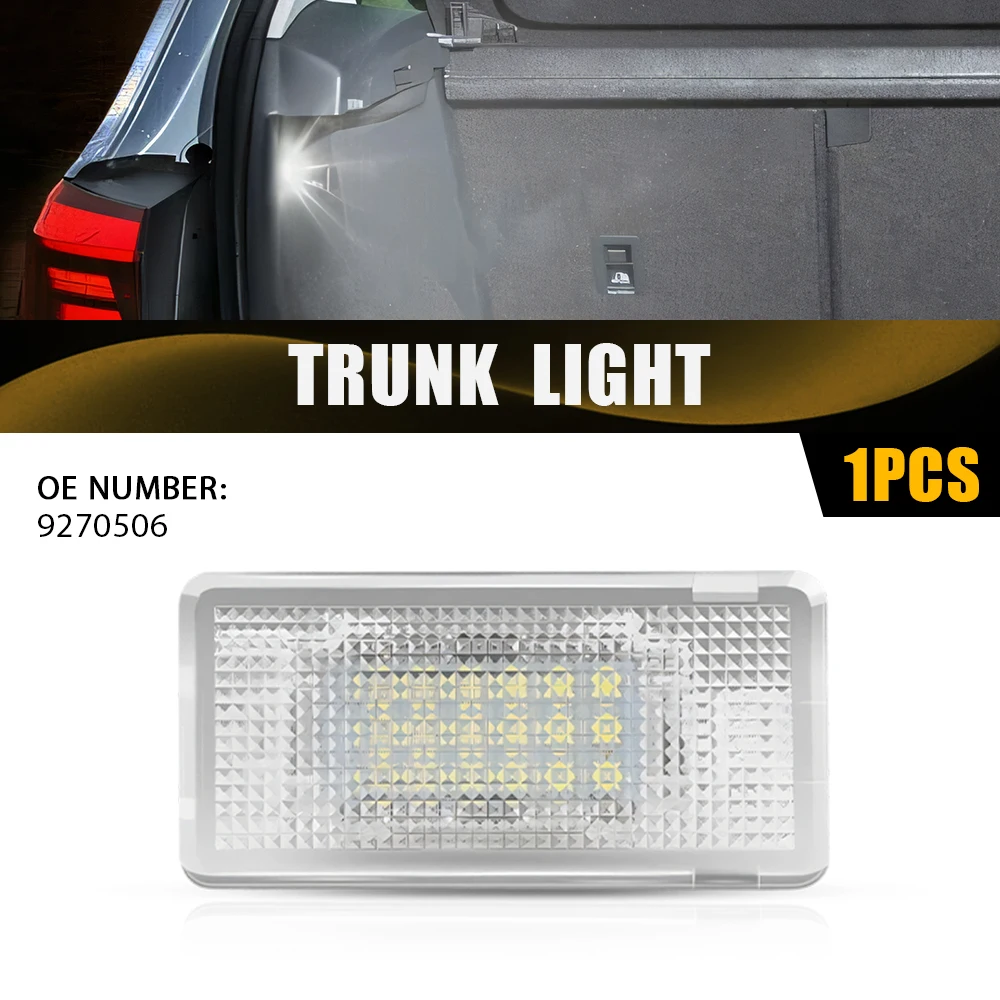 1Pcs White LED Rear Trunk Light 5050SMD Fits for BMW E39 E60 F01 F10 E38 X1 E84 X5 E53 High Brightness Super Bright 9270506