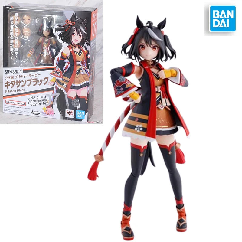 

Bandai Original in Stock S.H.Figuarts Pretty Derby Anime Figures -Kitasan Black- Action Figures Toys Collection Model Kids Gifts
