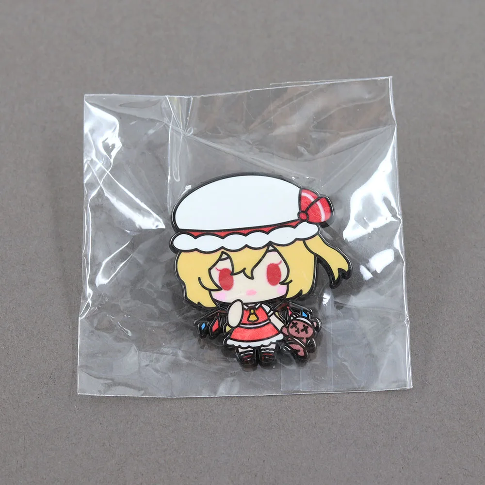 Touhou Project Flandre Scarlet Emaille-Pins Niedliche Anime Flandre Broschen Kawaii Vampirmädchen-Abzeichen Rucksack-Anstecknadel Fangeschenk – Detail 12