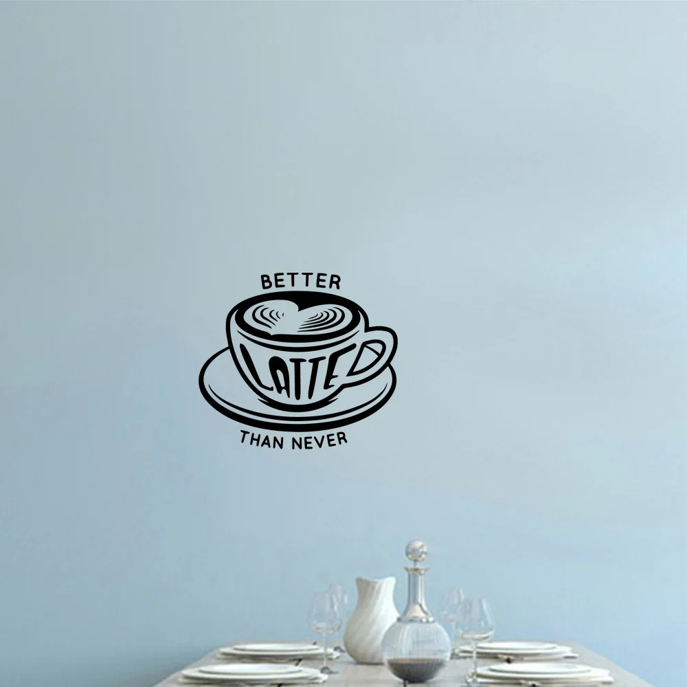 1 pc nice coffee service welcome Wall Sticker Removable Wall Stickers Diy Wallpaper for coffee shop or drinking store Art Decal