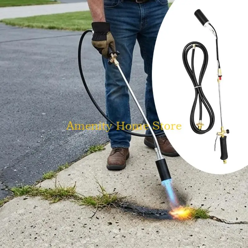 F26C Heavy Duty Propane Weeding Adapter 1800000 BTU High Heat Output Adjustable for Weeding Snow Melting Roofing Campfire
