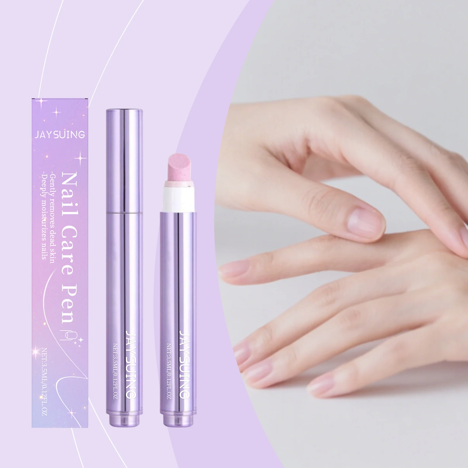 3-In-1 Nail Care Essentical Oil Nail Polish Pen Strengthen Repair Damaged Nails Remove Dead Skin Burrs Nail Cuticles Nail Care