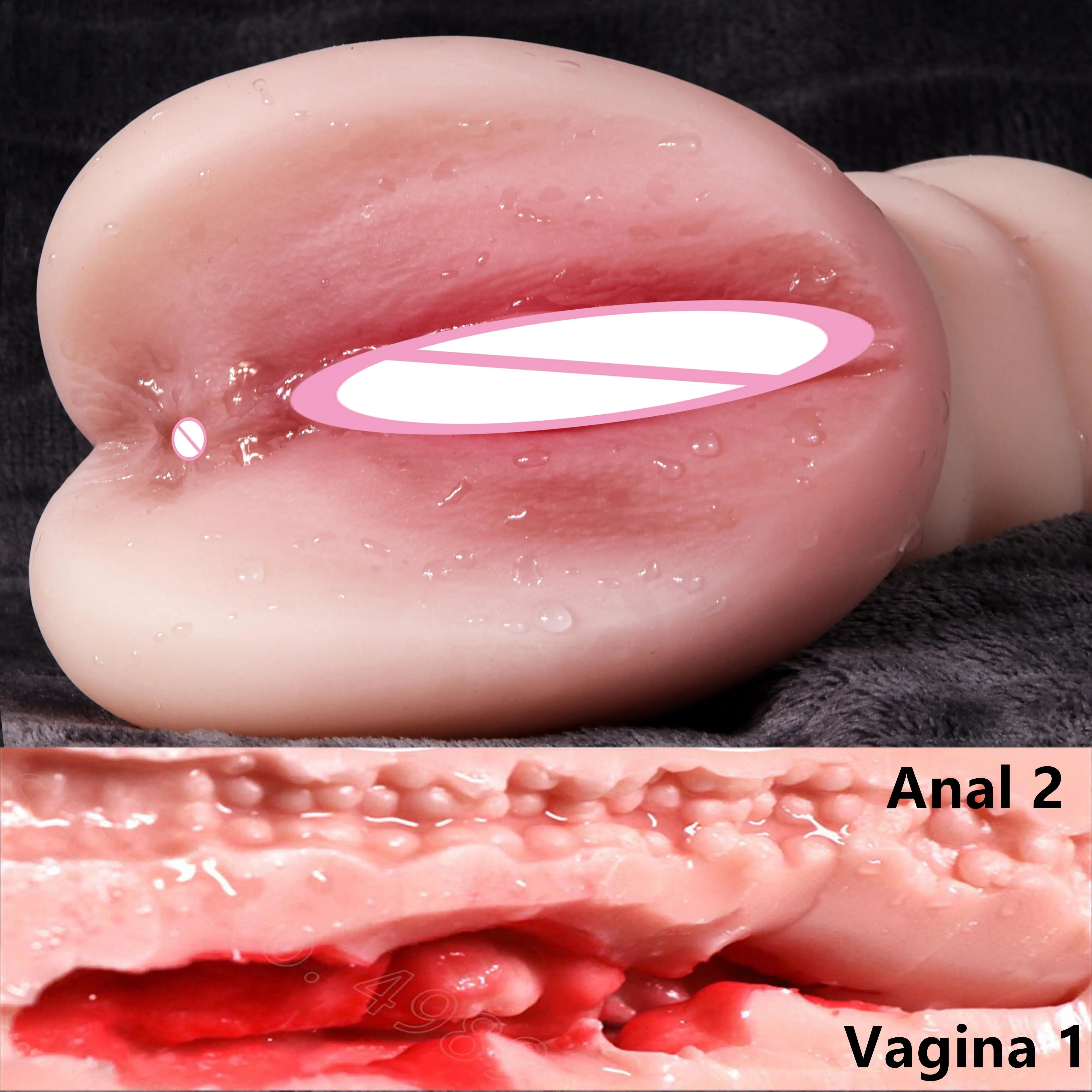 Sex Toys for Men 3D Realistic Artificial Vagina Pocket Pussy Real Vagina Sextoys Silicone Adult Product Male Masturbators Cup