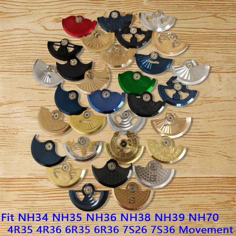 Customized NH35 NH36 Automatic Hammer Rotor Fits NH35 NH36 NH38 4R 7S26 6R Movement SKX Men Watch Weight Pendulum Refit Parts