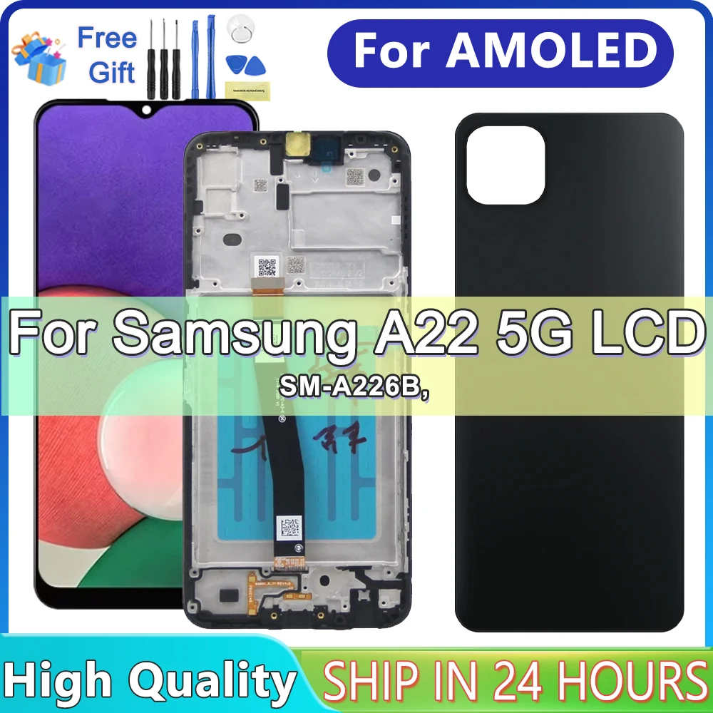 

6.6'' For Samsung A22 5G LCD Display Touch Screen Digitizer Assembly Replace For Samsung A226 A226B SM-A226B/DSN Display