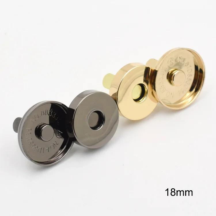 14-18mm Thin Magnetic Buttons Bags Magnet Automatic Adsorption Buckle Metal Buttons Snaps Wallet buttons