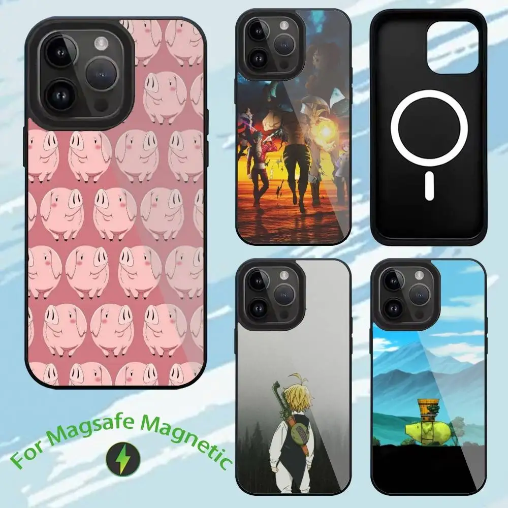 

Anime S-Seven Deadly Sins Phone Case For iPhone17,16,15,14,13,12,11,Plus,Pro,Max For Magsafe Wireless Charging case