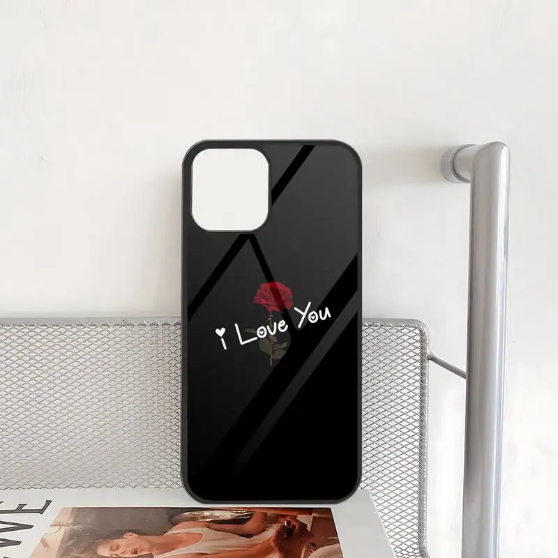 Cute Love Heart Phone Case PC+TPU For Iphone Apple 12 Pro Max 11 13 14 Mini 6S 7 8 Plus X Xs XR Back Cover image 2