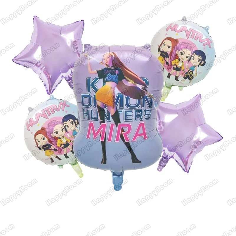 جديد Kpop شيطان الصيادين موضوع بالونات الأطفال حفلة عيد ميلاد الديكور الكرتون استحمام الطفل ديكور بالونات قابلة للنفخ الهدايا #3