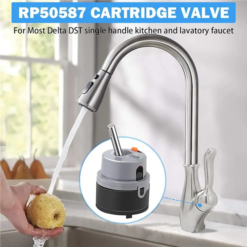 2025 Trend 2X RP50587 Filter Replacement For Single Handle Kitchen And Bathroom Faucet Repair Parts Universal Triangle Faucet