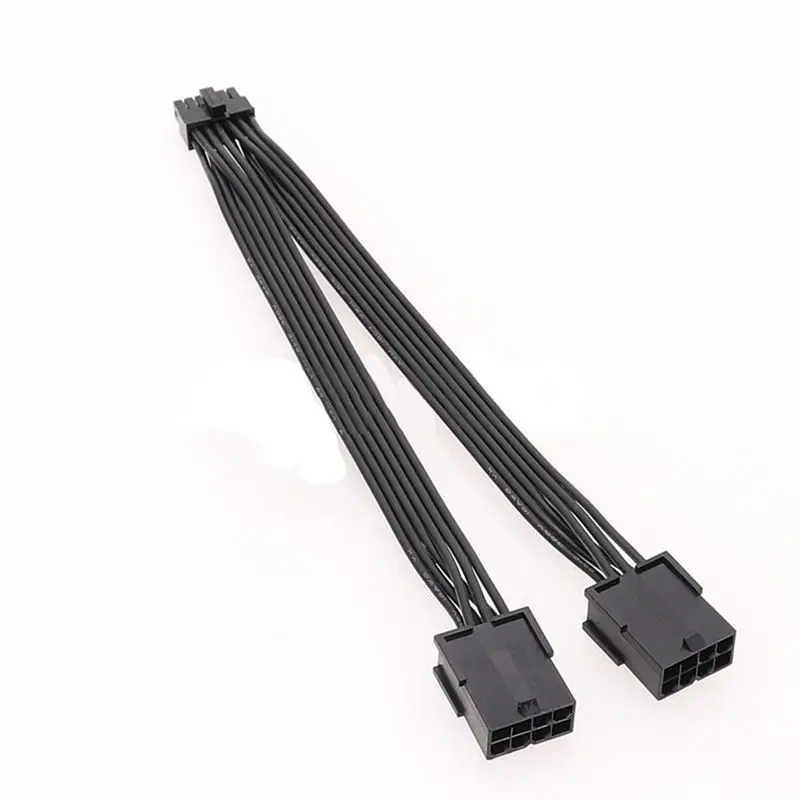 1Pcs Dual Pcie 8 Pin Female To Mini 12 Pin Male GPU Adapter Cable Black Cable For Geforce RTX3080 RTX3090 GPU-AEF7