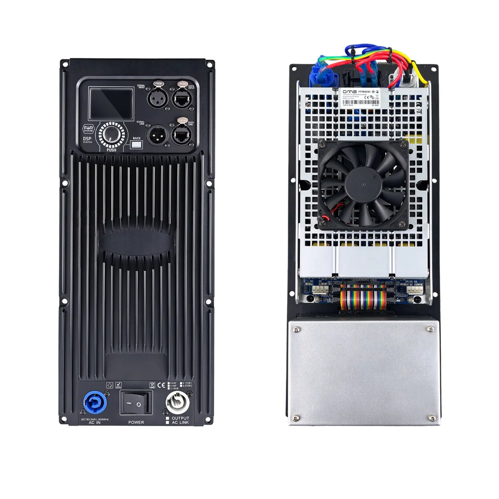 PFM4000+CQ390 Professional DSP Active Digital Power Amplifier Module 4-Ch With FIR Subwoofer Module 4x750W 8OHM LAN Control