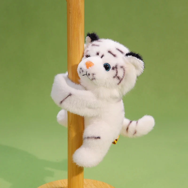 Kawaii الأبيض النمر صفعة سوار ألعاب من القطيفة لطيف زخرفة الزخرفية لطيف تصميم رائعة النمر معصمه الإجهاد تخفيف اللعب #3