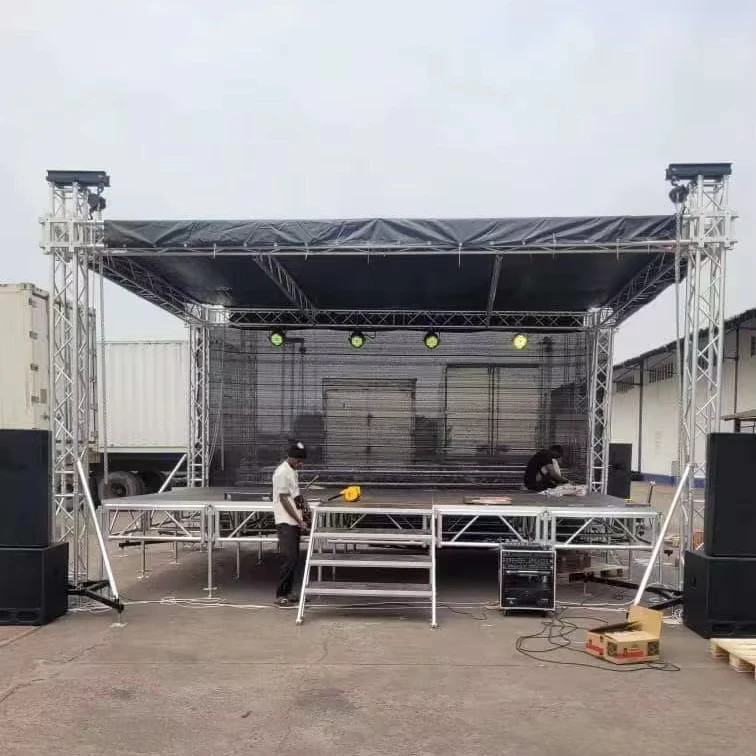 Portable Aluminum Alloy Truss System Spigot For Outdoor Events With 1000kg Load Capacity Modular Design & Durable Construction