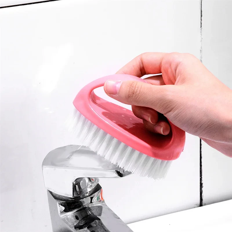 Colorful Multi-Purpose Cleaning Brush with Ergonomic Handle and Non-Scratch Bristles – Ideal for Bathroom, Kitchen, Tiles, Floor