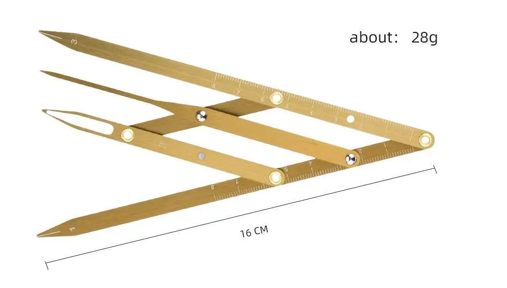 1pc Edelstahl Microblading Balance Positionierung Äquidistan Dreieck Augenbraue Mapping Lineal Golden Ratio Sattel Make-Up-Tool – Detail 24
