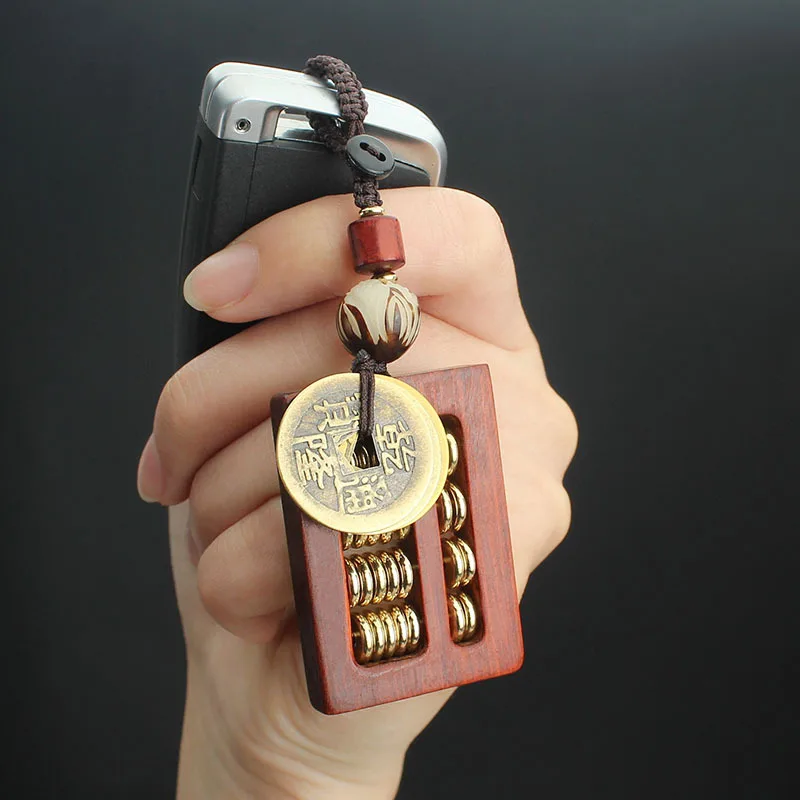 DIY accessories Retro abacus beads no matter brand car keychain creative handmade keychain pendant tourist attractions jewelry w
