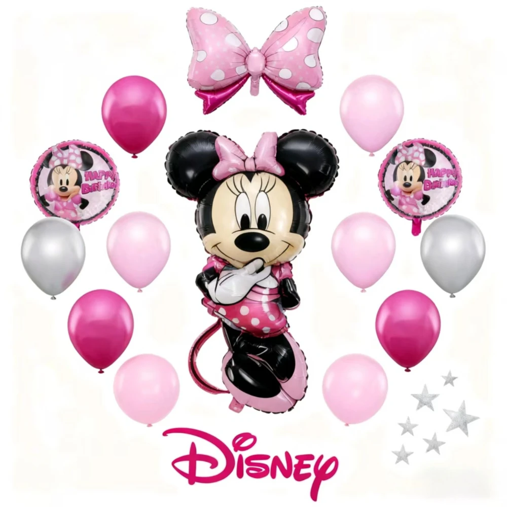 

Набор воздушных шаров с изображением Минни Маус, слепая коробка, стильный сюрприз, узоры в горошек для тематических игр и коллекционеров, мероприятий