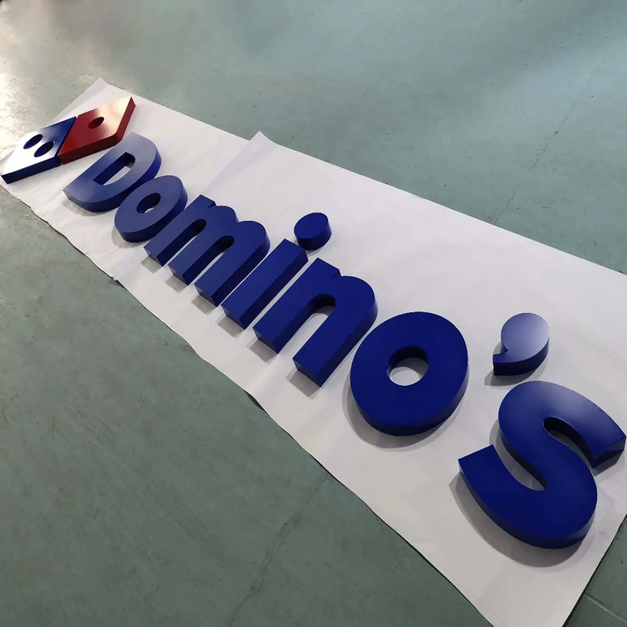 Metal stainless steel logo plate flat cut alphabets baking varnish channel letters sign commercial signage accept customization