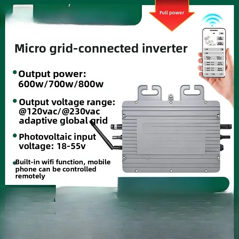 DC to AC800W high efficiency, photovoltaic grid-connected solar energy, micro inverter
