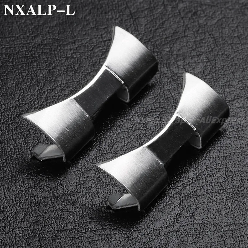 세이코 SKX007 SKX009용 곡선형 엔드 어댑터 롤렉스 팔찌 링크 액세서리용 스테인레스 스틸 스트랩 12/14/16/18/19/20/22/24mm