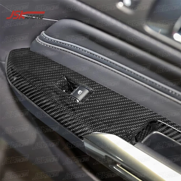 Dry Carbon Fiber Window Switch Panel for 2024 Ford Mustang Dark Horse