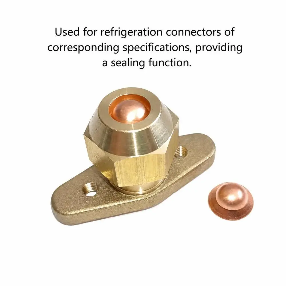 Easy Install Copper Copper Pipe End Cap Dome Shape Flared Design Flared End Cap Refrigerator Pipe Cap Refrigerator Use