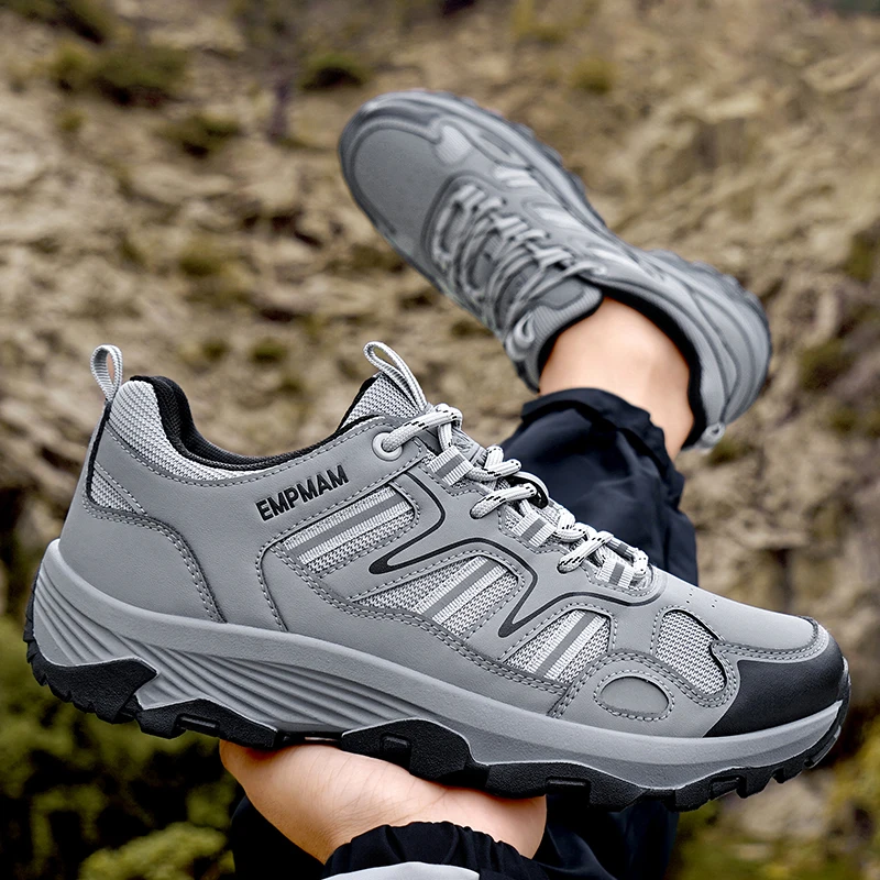 2026 Autumn Winter New Men Women Low‑Top Off‑Road Hiking Shoes Breathable Anti‑Slip Trekking Shoes Outdoor Sports Casual Shoes