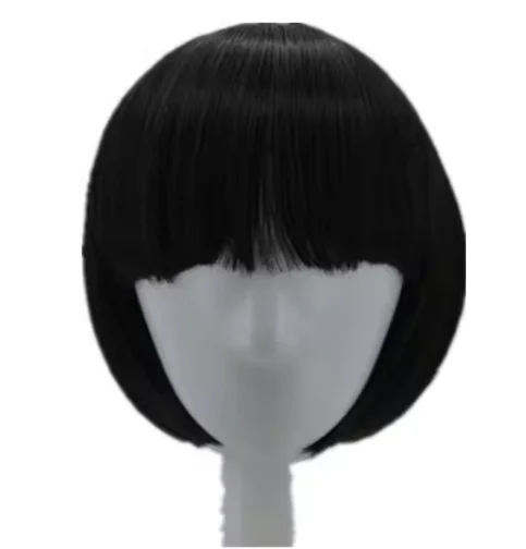 Peruca sintética loira ondulada curta para mulheres, cabelo resistente ao calor, fantasia de Halloween, carnaval cosplay, peruca de estudante Bob