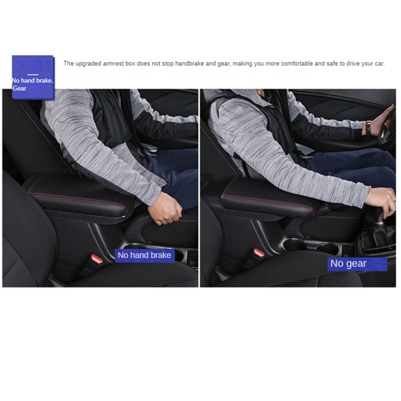 Center Console Armrest Box Lengthen Pad Box Protection Cover For Toyota Corolla Cross 2019-2022 Interior Accessories