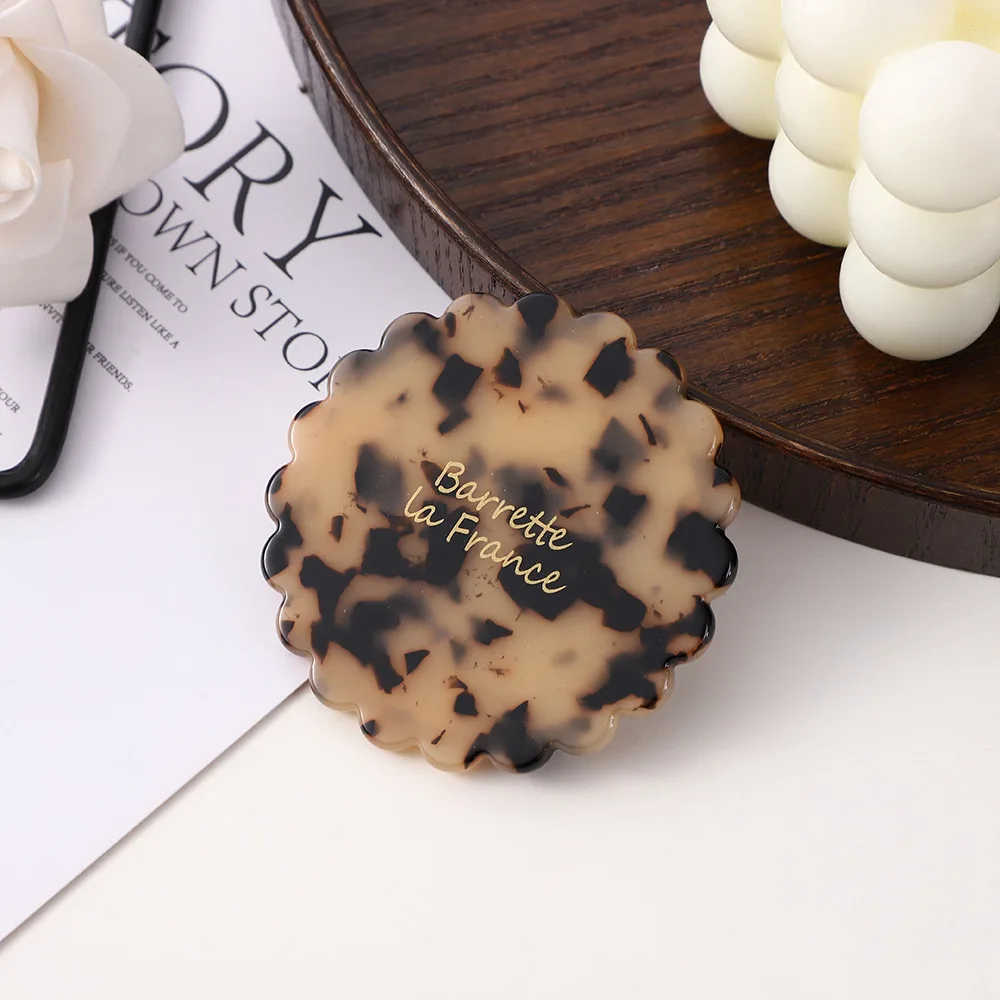 Sunflower Shaped Acetic Acid Makeup Mirror Handheld Mirror Hand Mirror SPA Salon Compact Acetic Mirrors For Women Girl