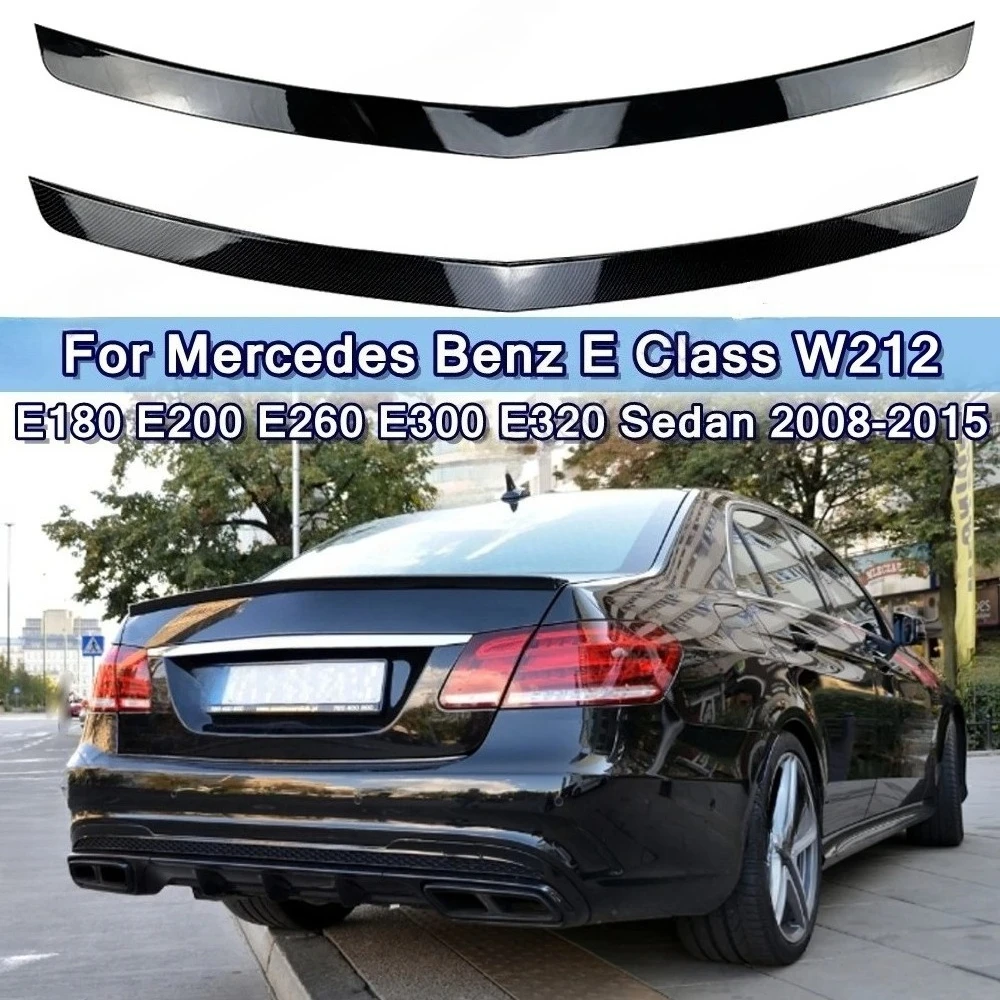 ABS пластик задняя крышка багажника Ducktail Lip Spoiler крылья для Mercedes Benz E CLASS W212 E200 E220 E250 E300 E320 E63 AMG 2008-2015